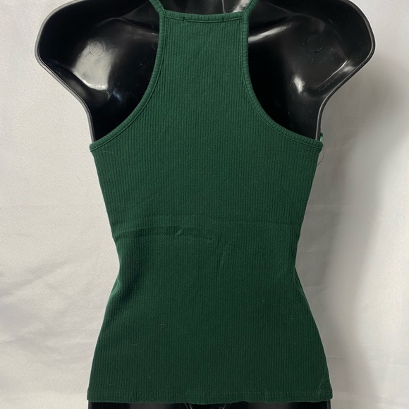 GREEN HALTER TOP - Picture 2 of 2